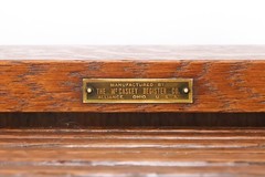 Antique The McCaskey Register Co. Quarter Sawn Oak File Cabinet
