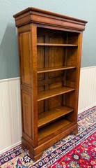 Vintage French Louis Philippe Bookcase Display Cabinet Cherry Mid 20th c