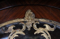 French Louis XV Display Cabinet With Gilded Bronze Napoleon III Paris Wardrobe