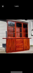 Beautiful MCM Danish Rosewood 2-Piece Hutch by Skovby (Made in Denmark)