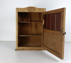 Art Deco Antique medicine Cabinet Apothecary 4 small mirror beveled Glass