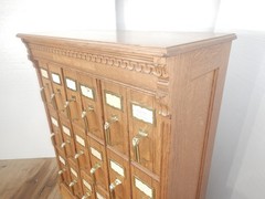 VICTORIAN OAK FILE 18 drawer CABINET Edwardian 1900’s