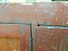 antique vintage industrial workbench cabinet tv stand table cleveland ohio 1920