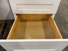 Classic Shaker Style, White base cabinet,