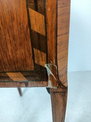 Gorgeous cabinet chest of drawers hallway table with mirror marquetry inlay wood
