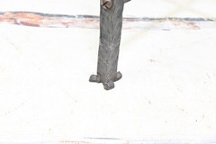 Antique OOAK Handcrafted Iron Stand And Hardware Accent Cabinet Smoking Document
