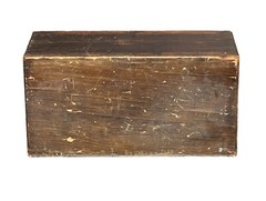 Antique Oak Wood Desktop File Cabinet / Filing Cabinet