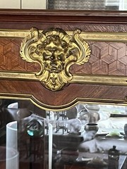 French Ormolu Inlaid Marquetry Vitrine