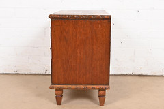 Antique Victorian Carved Mahogany Twelve-Drawer Collector’s Cabinet, Circa 1880s