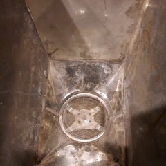 Vintage Antique Metal Hand Crank Flour Bin Sifter For Hoosier Cabinet