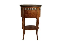 Marquetry Inlay Dresser Cabinet Wood Italian Medallions vintage
