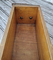 Antique Apothecary Cabinet SINGLE DRAWER Ornate Pull Centerpiece Decor PATINA