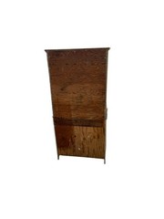 Antique paint decorated Folk Art cupboard cabinet grained Childs size 1900