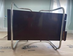  Chocolate Lacquer Tubular Steel Pace collection Leon Rosen Desk Drawers