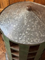 Antique Rotating Parts Cabinet, Sorting Cabinet, Revolving Countertop Display
