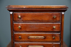 Antique Apothecary Cabinet watchmaker Tool Box Wood drawer chest vintage