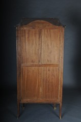 French Louis XV Display Cabinet With Gilded Bronze Napoleon III Paris Wardrobe