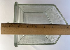 Rare Antique Vintage Large Original Poncet Glass Dry Scoop for Hoosier Cabinet