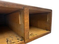 Vintage Wooden Card Catalog Cabinet – Apothecary Style Storage