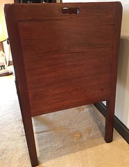 English Tambour Door Commode c1800