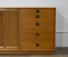 Harvey Probber Mahogany Credenza, Mid-Century Modern, USA, 1950s