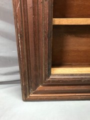 VTG Varnished Wood Moulding 21×28 Wall Mounted Shadow Box Spice Rack 1151-25B