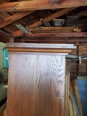 Old Hickory Furniture Hard Oak Antique Gently Used China Cabinet 