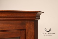 Henkel Harris Solid Mahogany Federal Style Corner Cabinet
