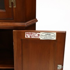 Henkel Harris, Cherry Federal Style Corner Cupboard