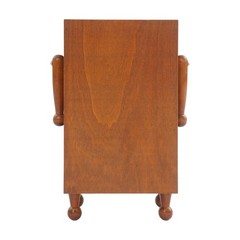 3 Tiers Retro Cupboard, Pine Wood Cabinet, Brown Storage Cabinet With 3* Drawers