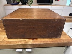 Antique 2 Drawer Library Index Card Catalog File Cabinet Tiger Oak Wood