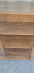 Mission Arts & crafts antique Oak China display Cabinet