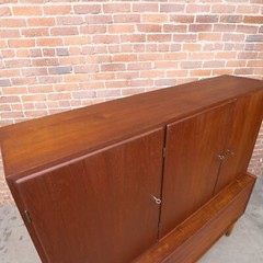 Danish Teak Mid Century Modern Teak Cabinet Sideboard Credenza Oak