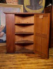 Antique Display Case Apothecary Cabinet Tiger Oak Locker Tags Keys Vintage Wood
