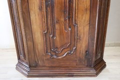 17th Century Italian Louis XIV Pair of Antique Corner Cupboards RESTORED