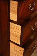 Henkel Harris Chippendale Style Mahogany China Cabinet Breakfront