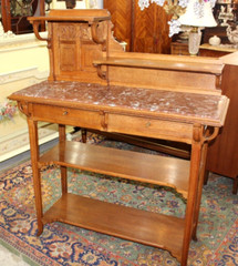 French Antique Oak Art Nuovo Sideboard / Server