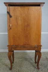 62049: JEFFCO Georgian Style 2 Door Bar Liquor Cabinet