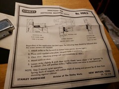 Vintage Stanley Cabinet Hardware Door Magnetic Catch 40 ALD. New Britain, CT.
