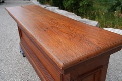 Antique Store Counter Wood Bar Kitchen Island industrial loft vintage tabletop