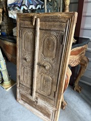 Rare Carved Antique Wood Cabinet Door