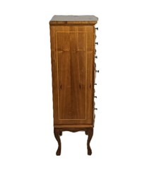 Vintage Chest of Drawers Archive Cabinet Hallway End Table Nightstand wood Loui