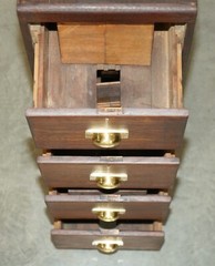 ANTIQUE ART DECO CIRCA 1920’S RESTORED ENGLISH OAK FILING CABINET NEW FITTINGS