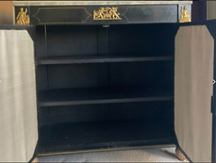 Vintage Regency Style Two-Door Side Cabinet—A Pair