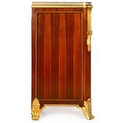 Mercier Frères French Bronze-Mounted Mahogany Bedside Cabinet Commode