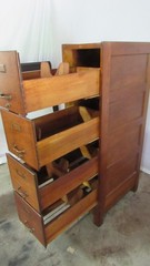 Antique Oak File Cabinet Cupboard Rare Weis