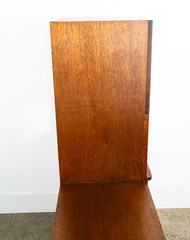 Mid Century Modern Audio Cabinet Record Storage Credenza Low 4 Doors Custom Hifi