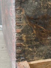 🔥 Antique Old 19th c. American Folk Art Rustic Country Primitive Spice Cabinet