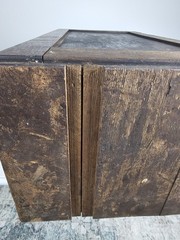 Antique Wood Filing Cabinet Apothecary Style Industrial Storage Organizer Rustic