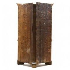 Antique Chippendale Large Architectural Corner Cupboard